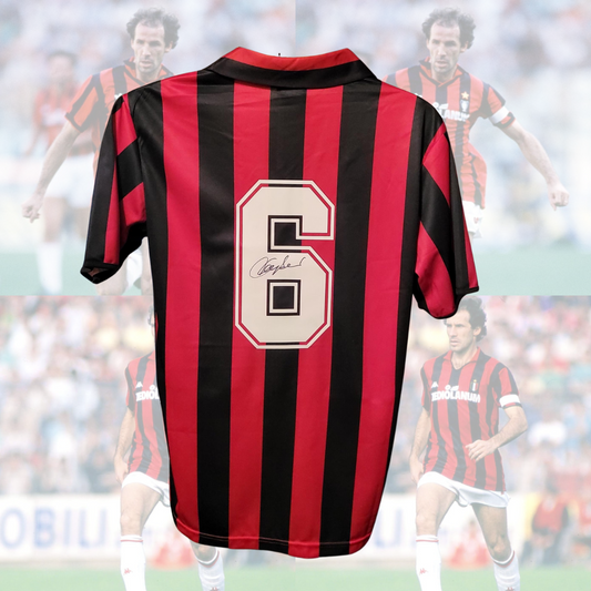 Franco Baresi signed AC Milan jersey