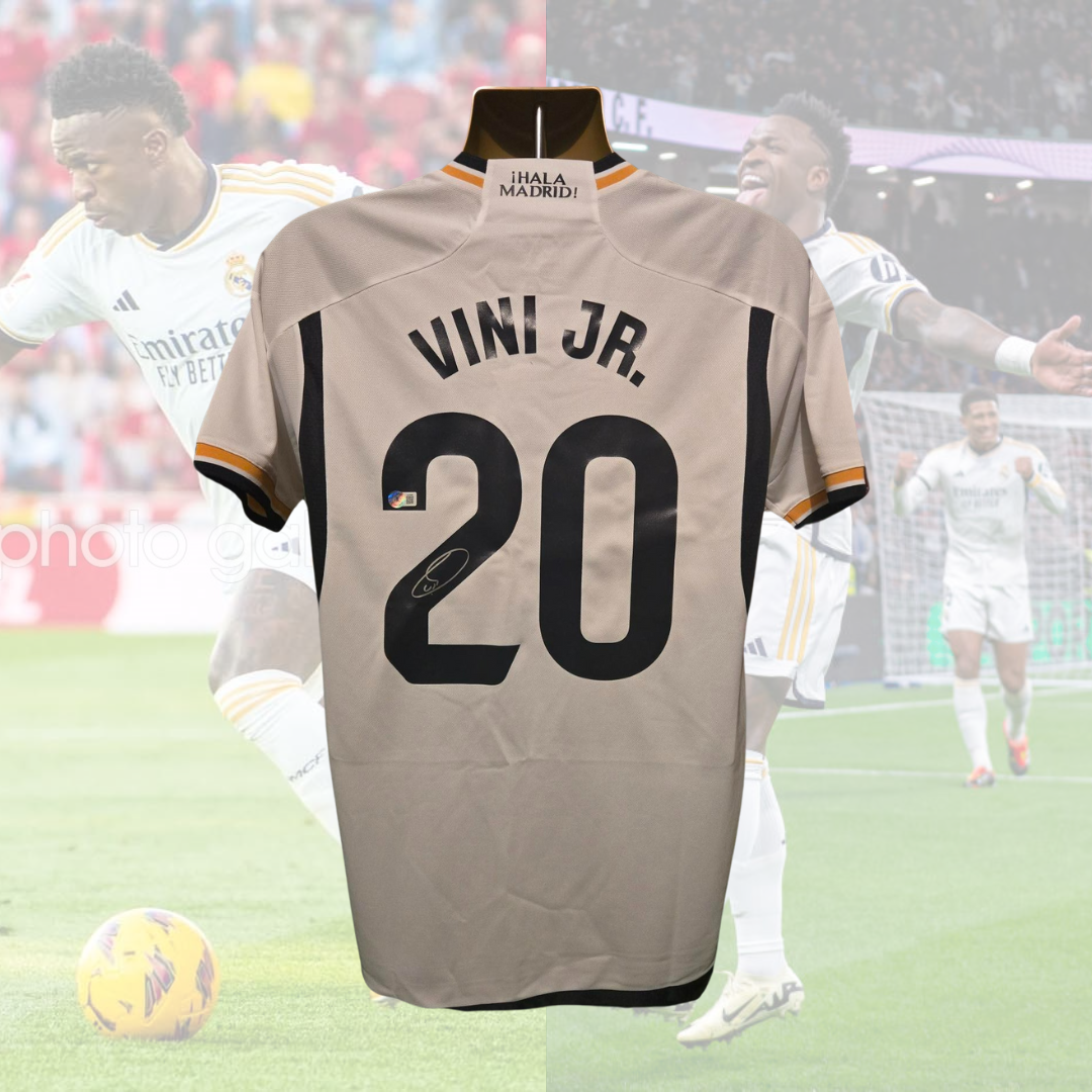 Vinicius Junior signed Real Madrid jersey