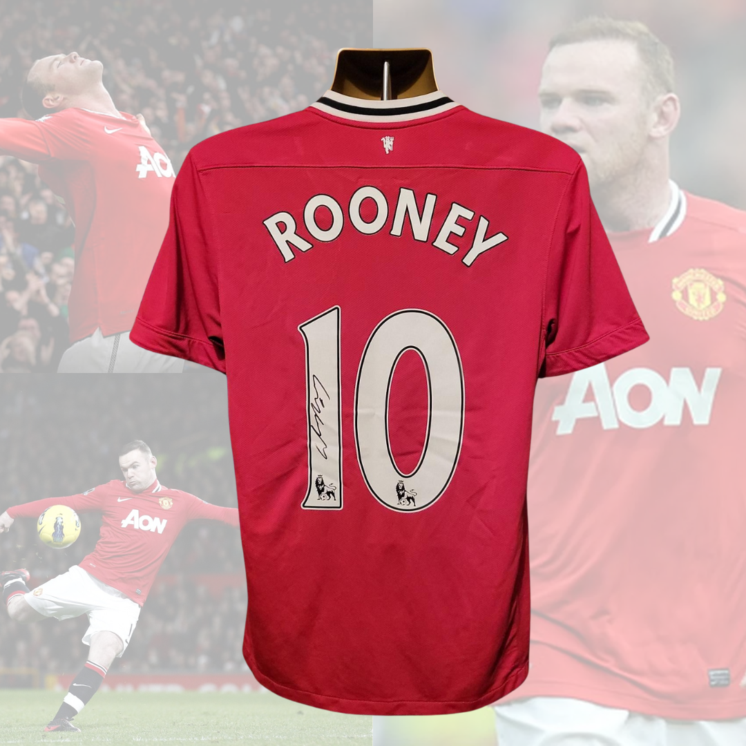 Wayne Rooney signed Manchester United jersey