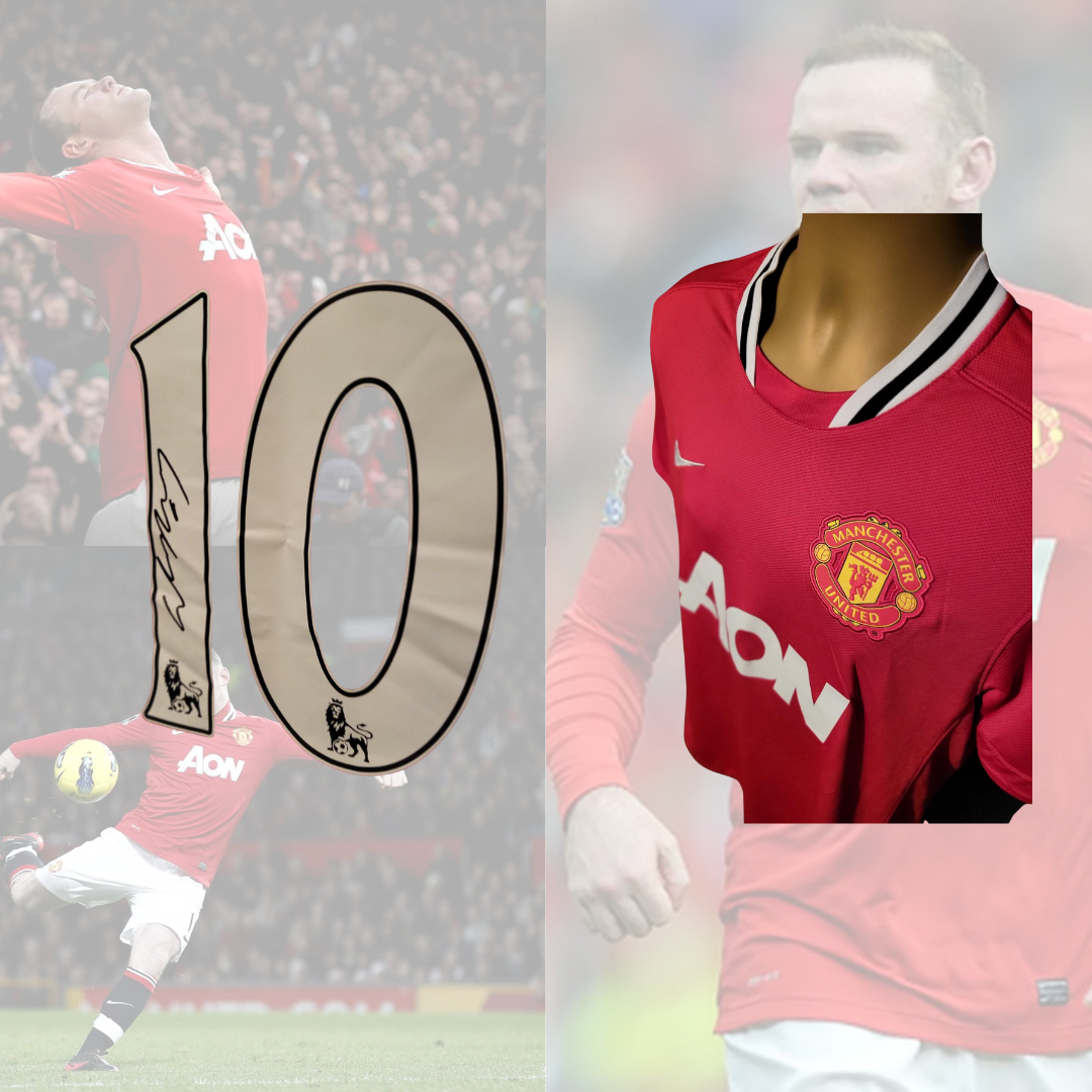 Wayne Rooney signed Manchester United jersey